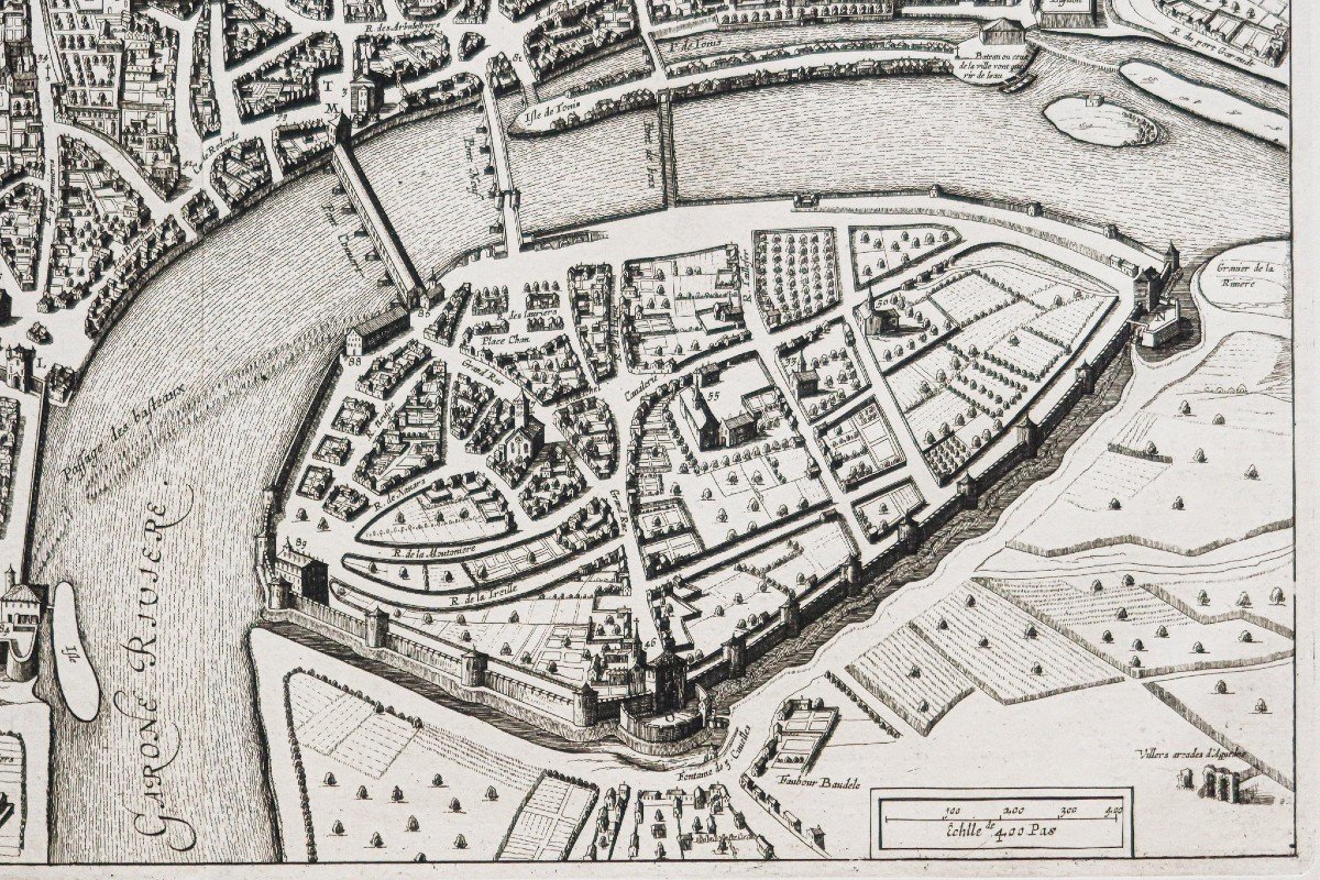 Old Map Of Toulouse-photo-1