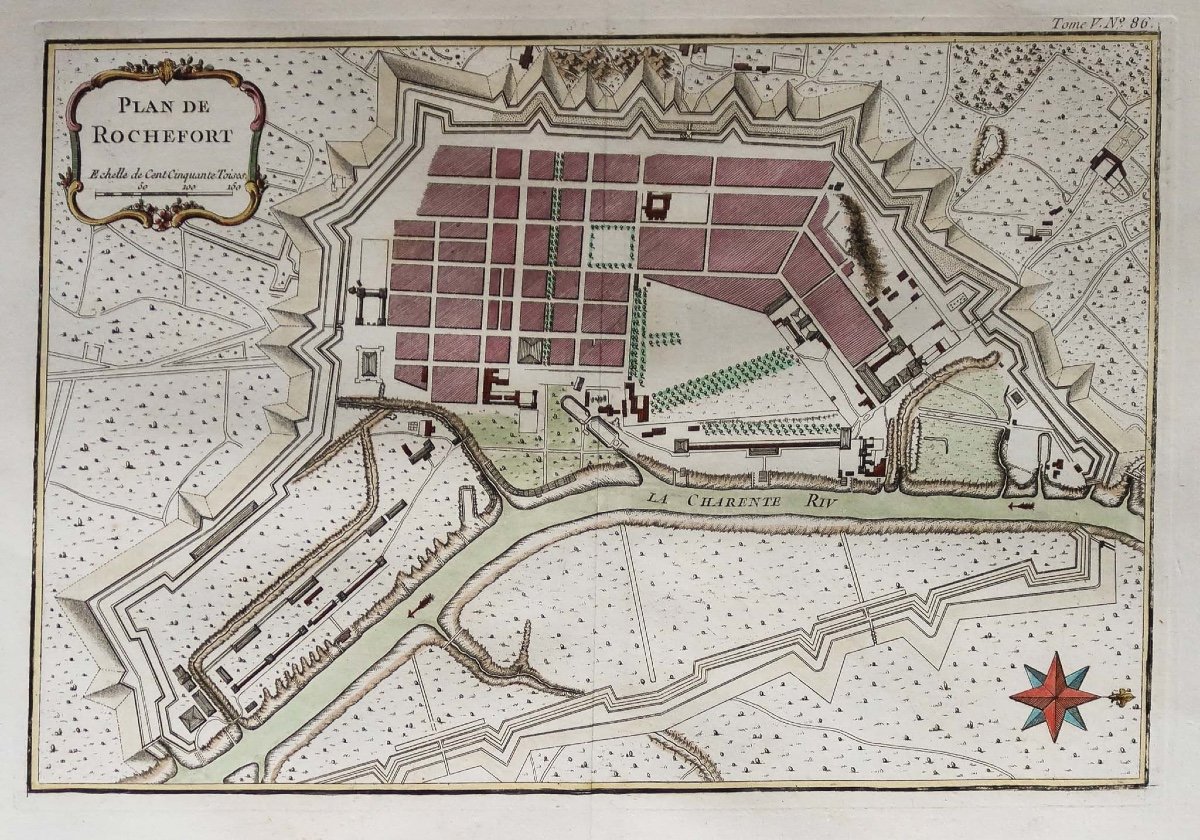 Plan Ancien De La Ville De Rochefort