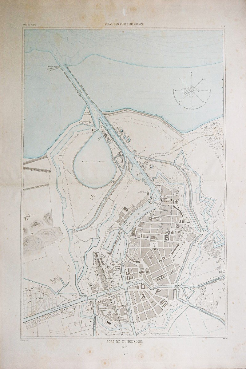 Plan Original De Dunkerque Ancien