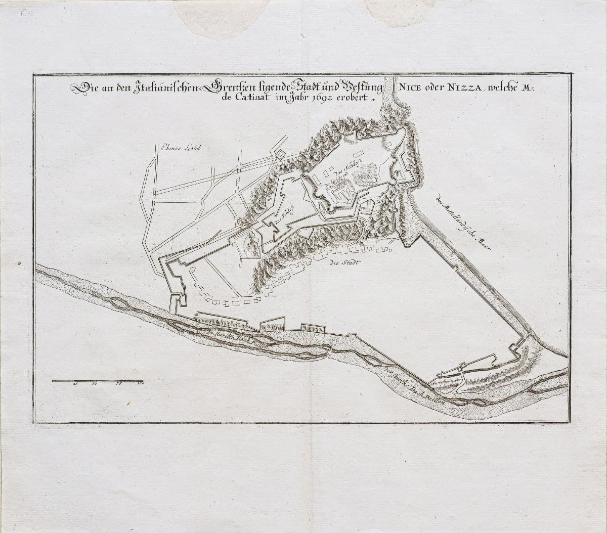 Old Map Of Nice-photo-2