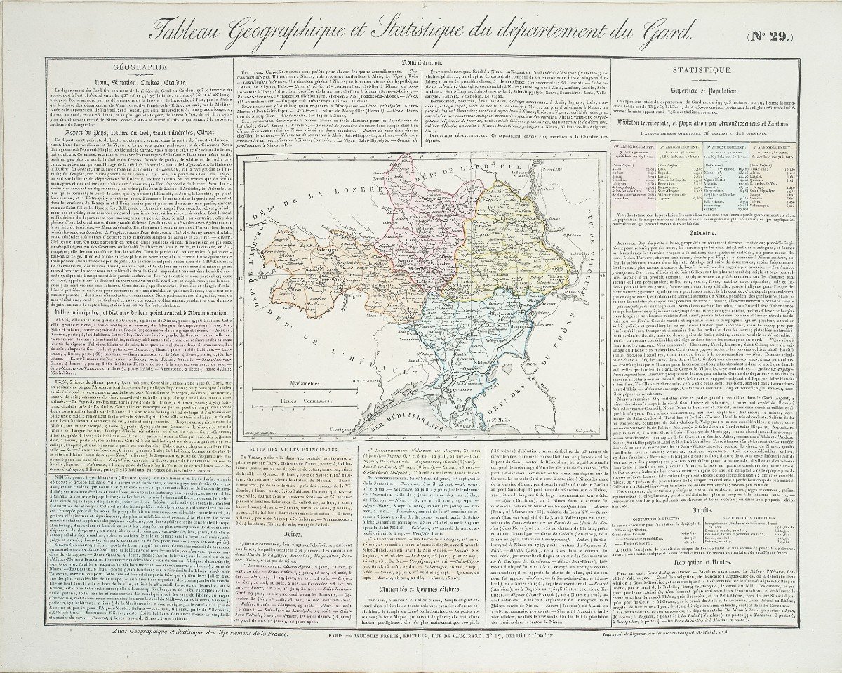 Carte Originale Du Gard