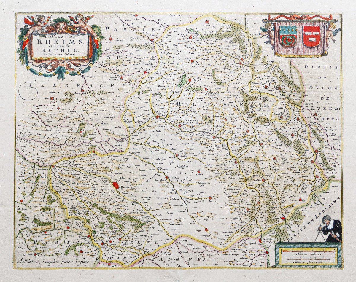 Carte Géographique Ancienne De Reims – Champagne