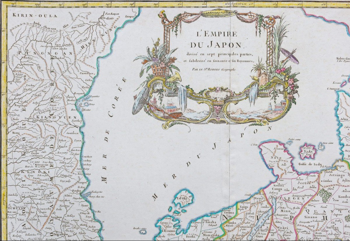 Carte Géographique Ancienne De L’empire Du Japon-photo-3