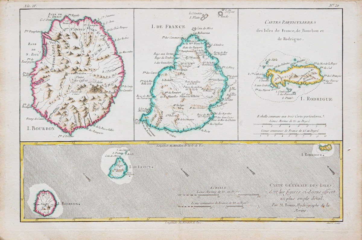 Carte Géographique – île Maurice – Réunion – île Rodrigue-photo-2