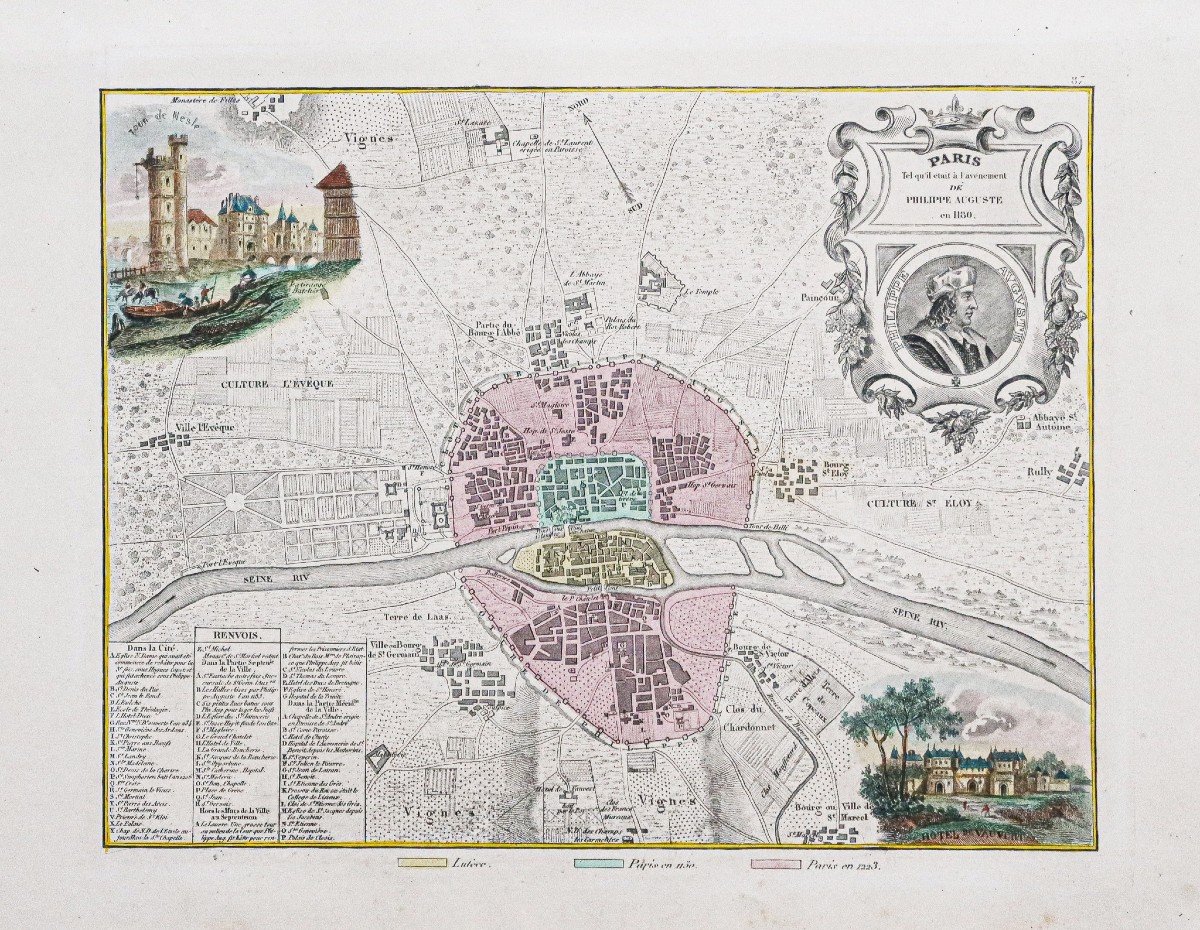 Old Map Of Paris – Antique Plan Of Paris