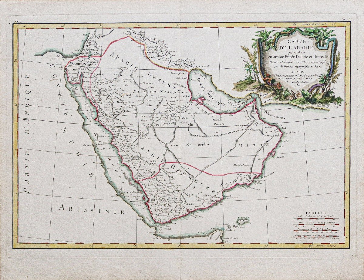 Carte Géographique Ancienne De L’arabie-photo-2