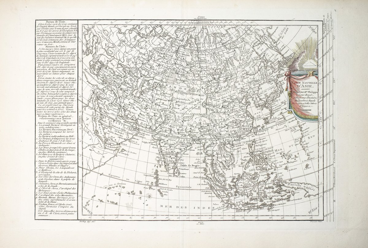 Carte Nouvelle d’Asie – carte géographique ancienne-photo-2