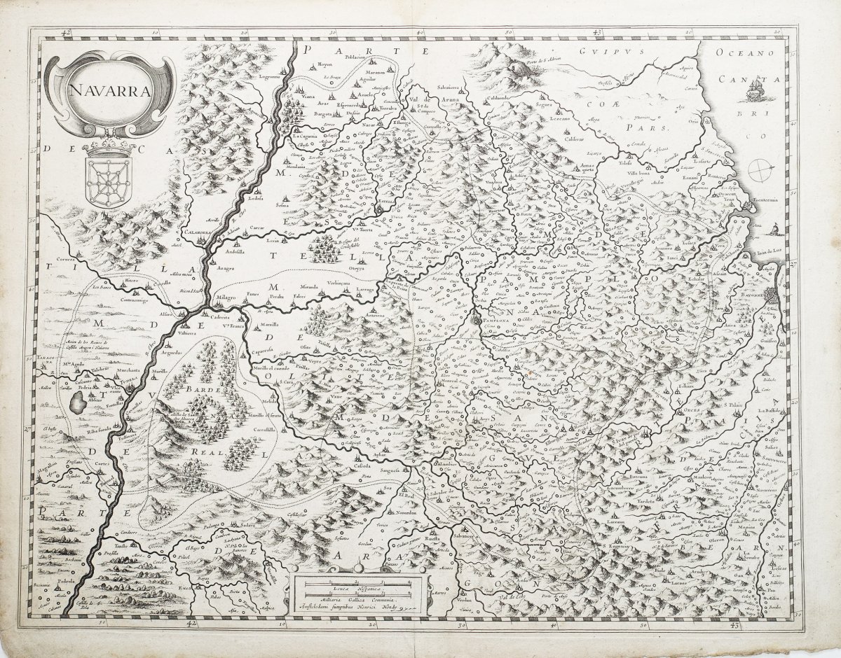 Antique Map - Navarre-photo-2