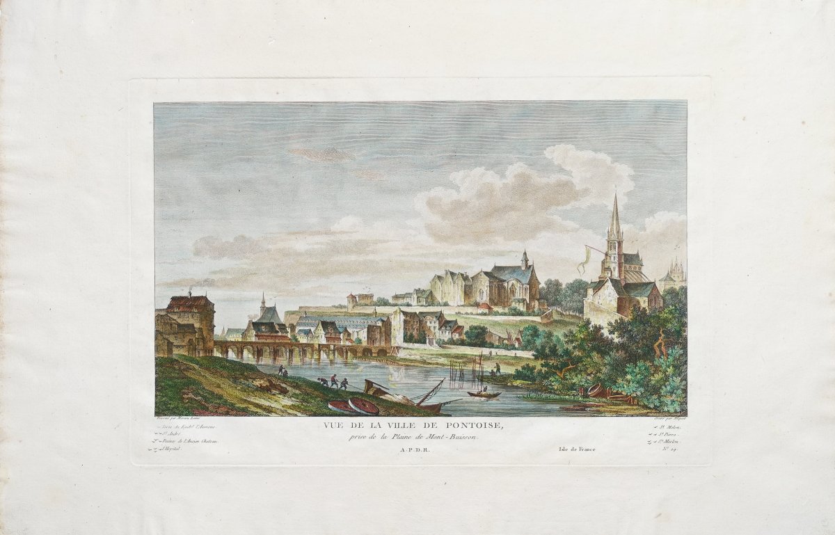 Old Engraving From Pontoise