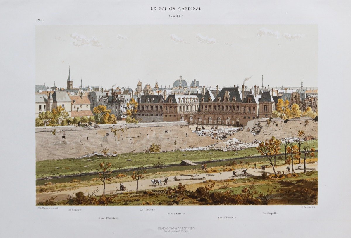 Old Engraving Of The Royal Palace - Cardinal