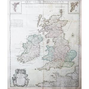 Carte Monumentale Des Iles Britanniques