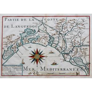 Carte Marine Des Côtes Du Languedoc