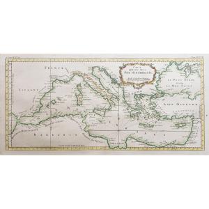 Carte Ancienne La Mer Méditerranée