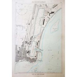 Old Marine Chart Of Saint-nazaire