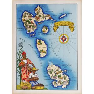 Old Map Of The Antilles