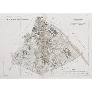 Old Plan Of The 12th Arrondissement Of Paris