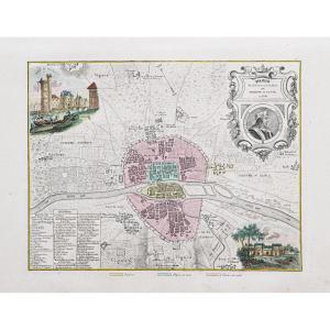 Ancien Plan De Paris – Antique Plan Of Paris