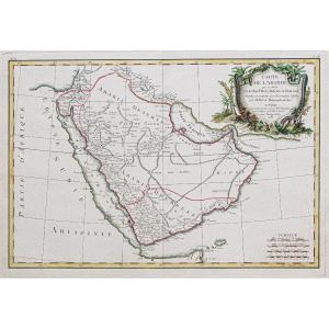 Old Geographic Map Of Arabia