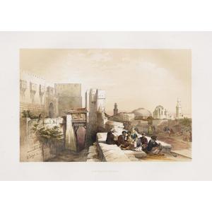 Old Lithograph Of Jerusalem