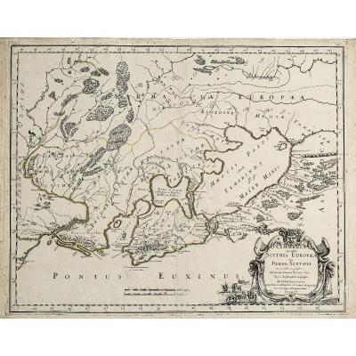 Black Sea Antique Map