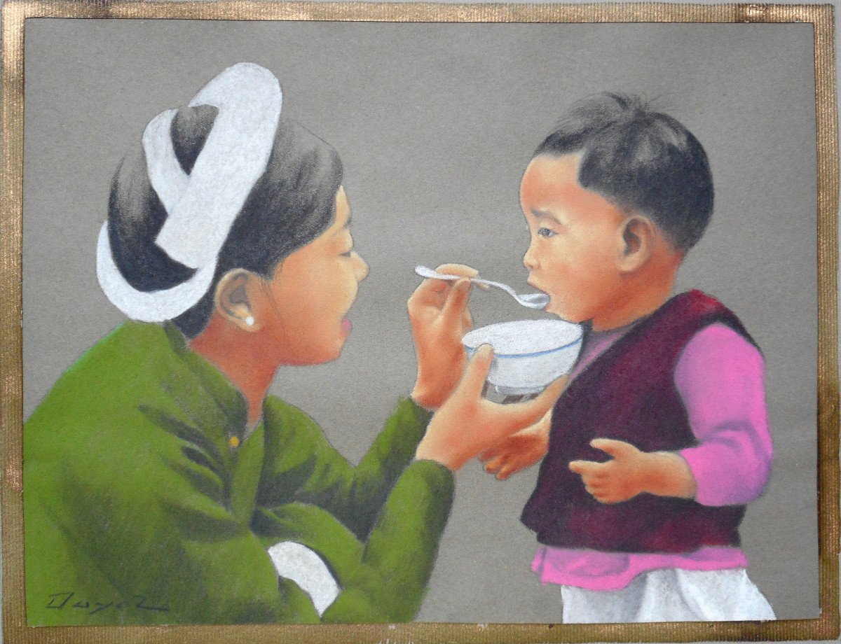 NGUYEN HUU DUYET - 17 pastels + 1 aquarelle 1938 ( suite et fin 1ère annonce)-photo-3