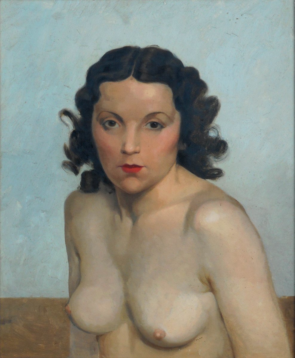 Albert Braïtou-sala (1885-1972) Nude Art Deco 1935