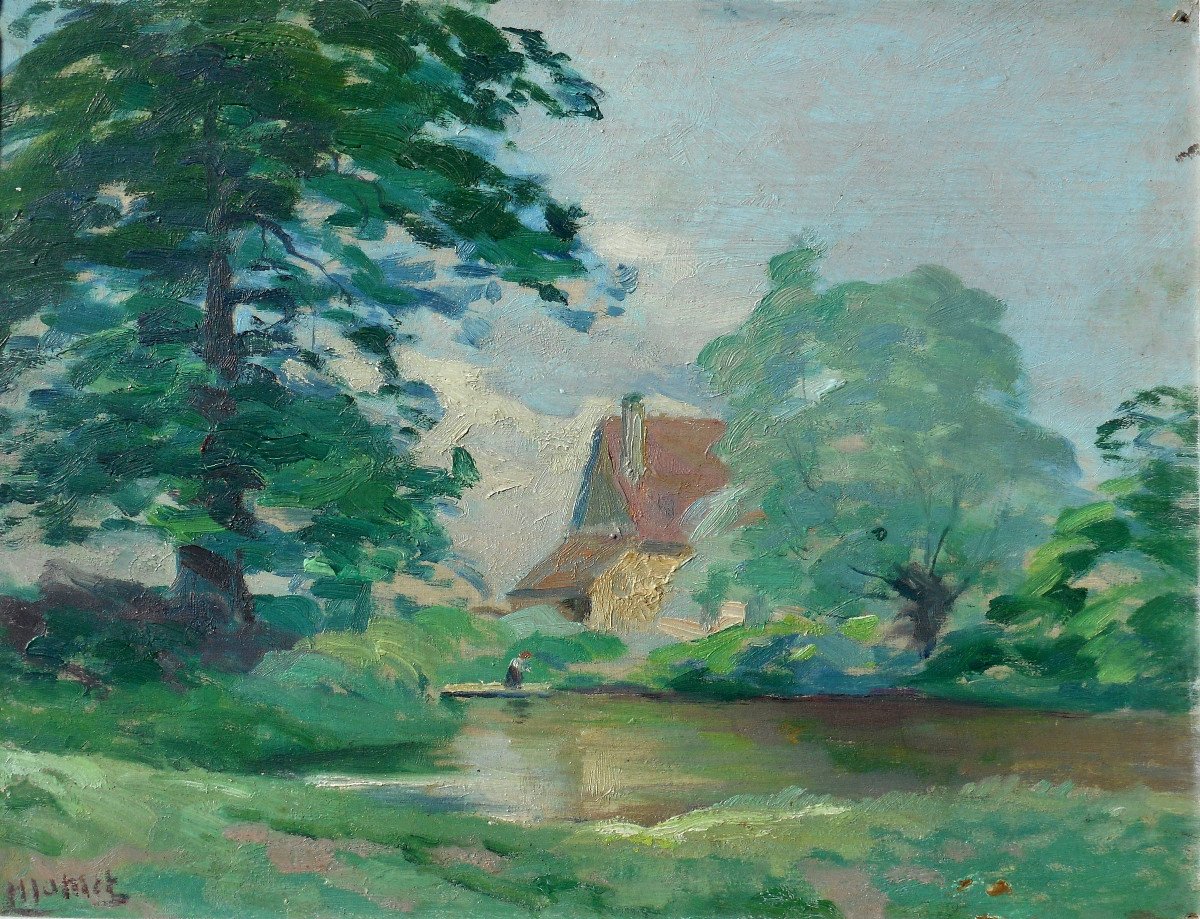 Henri JAMET (1858-1940) GARGILESSE - CROZANT - paysage de CREUSE