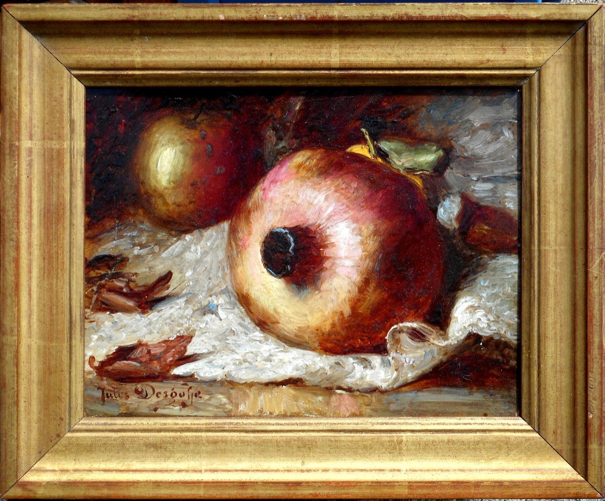 Jules Desgoffe (1864-1905) Still Life With Pomegranate-photo-2