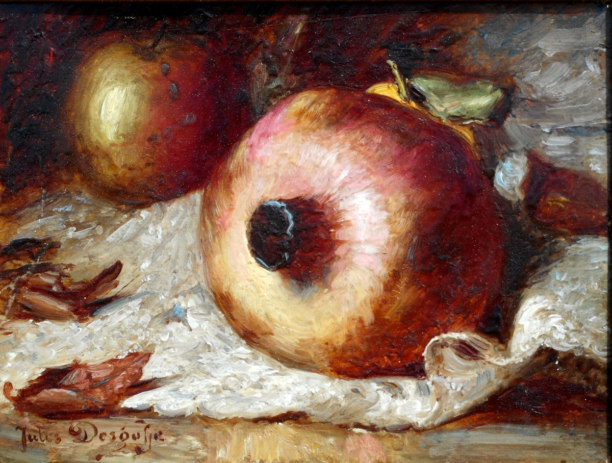 Jules Desgoffe (1864-1905) Still Life With Pomegranate-photo-3