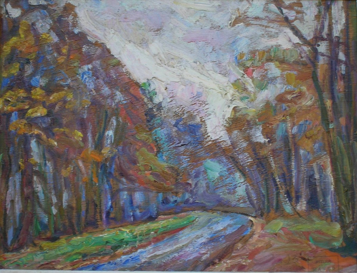 Mania Mavro (1889-1969) Crozant School - Forest In Creuse