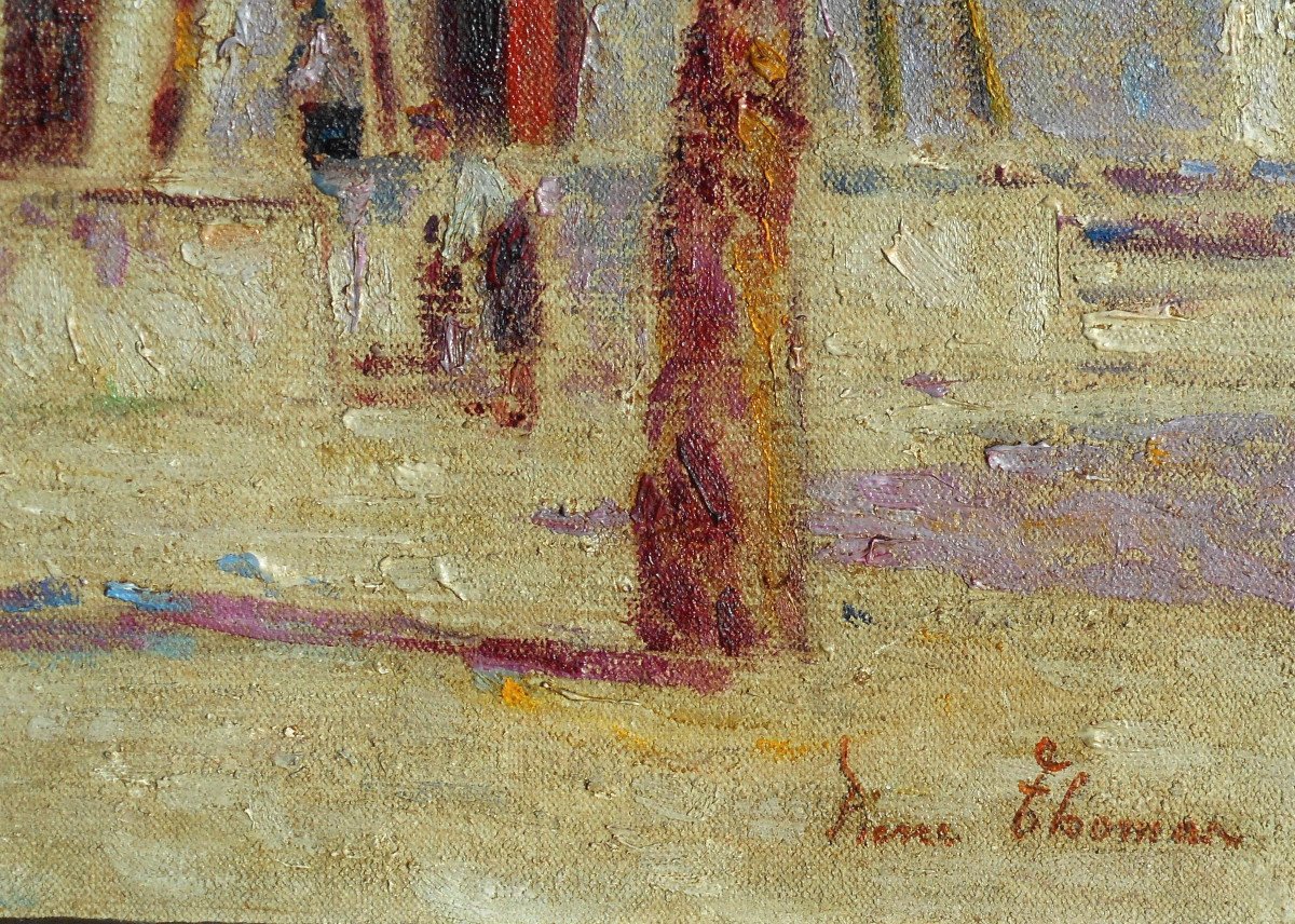 PIERRE THOMAS (1865-1930 ) LIMOGES - la cathédrale - HST 38 x 46 cm-photo-3