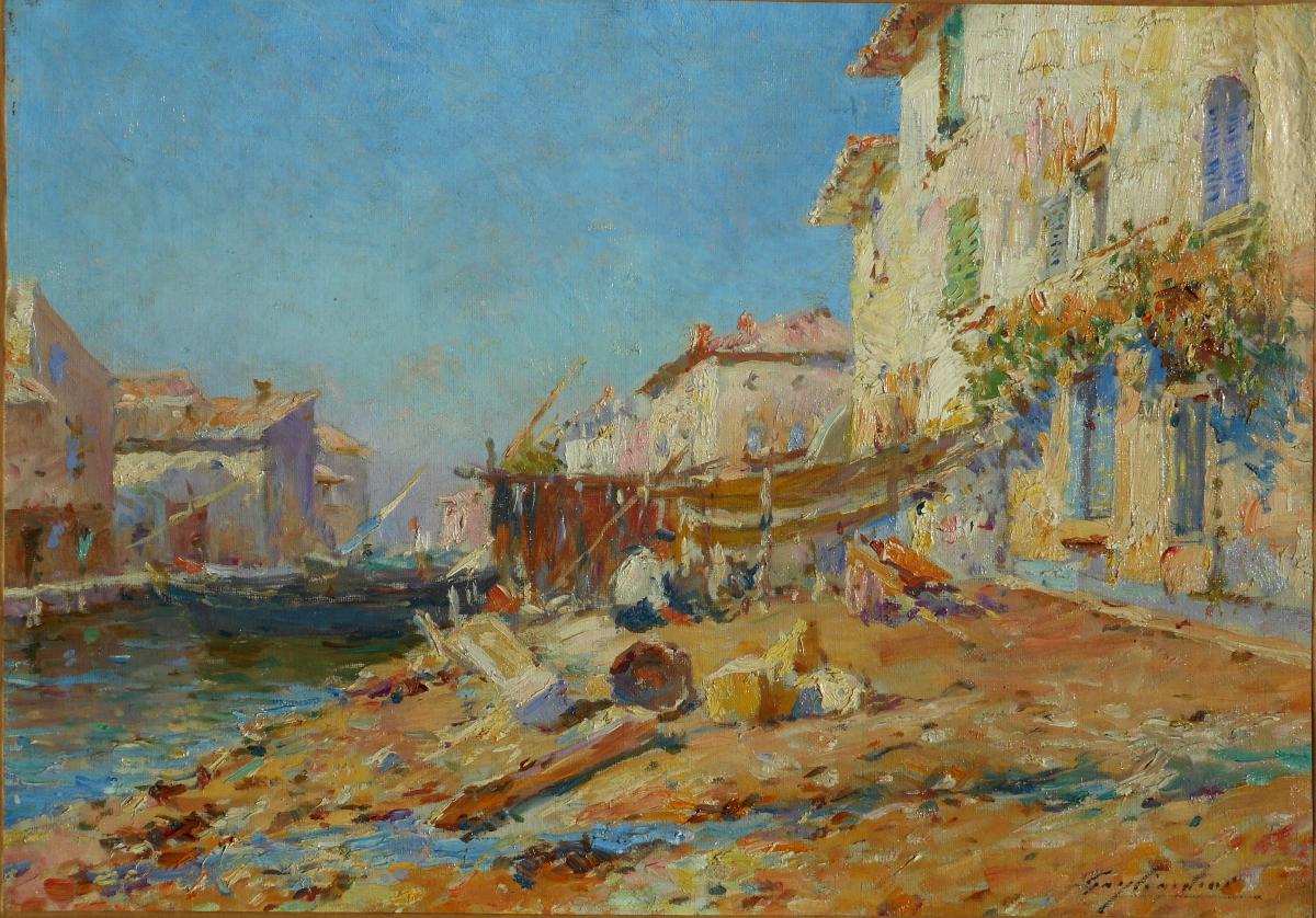 Julien Gaglardini (1846/1927) Martigues- The Vallier-photo-2