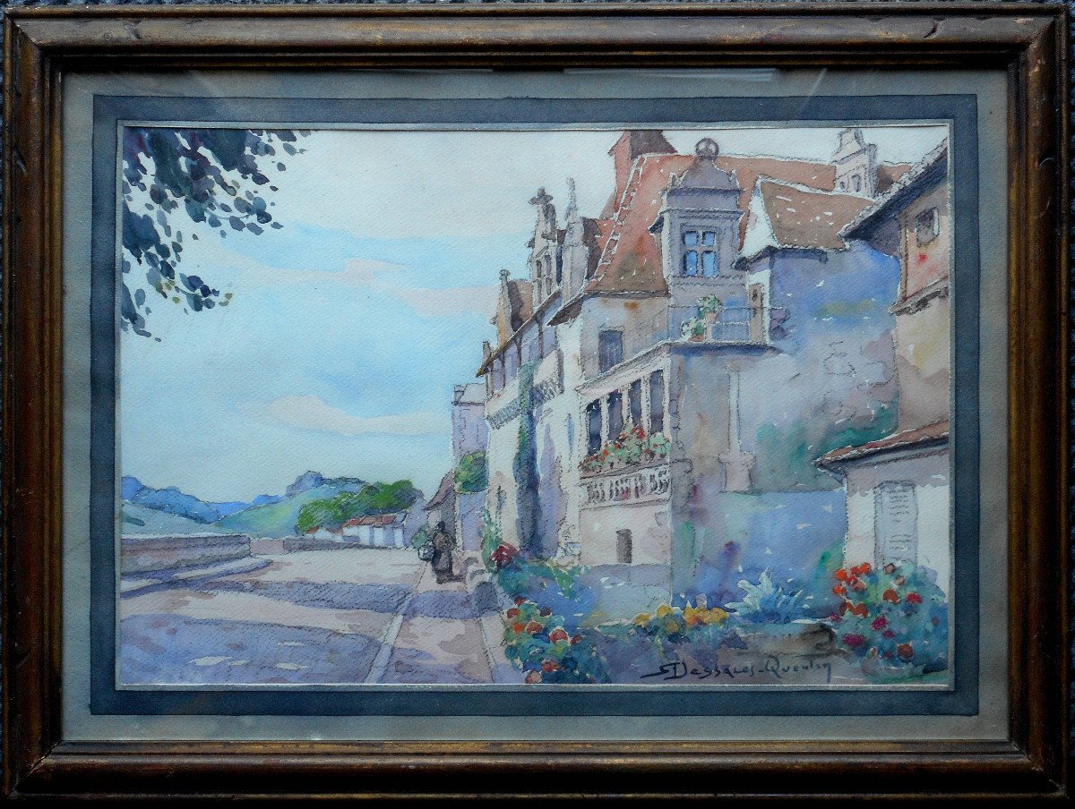 Robert DESSALES-QUENTIN (1885-1958) PERIGUEUX maison des CONSULS - DORDOGNE - PERIGORD-photo-2