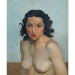 Albert Braïtou-sala (1885-1972) Nude Art Deco 1935