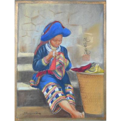 Nguyen Huu Duyet - 17 Pastels + 1 Watercolor 1938 -asia