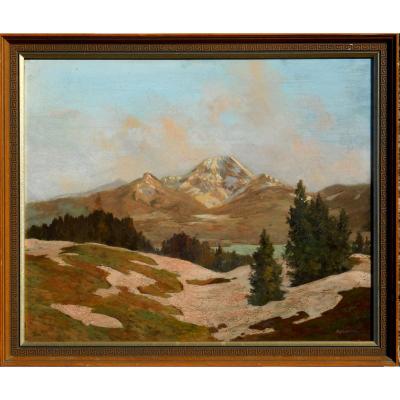 Hanns Kobinger (1892-1974) Grundlsee-austria -linz - Vienna -hsp 48x58cm