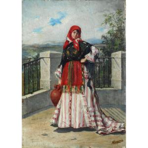 Ramon MOSQUERA Y VIDAL (1835 - ?) grand peintre espagnol (ESPAGNE)