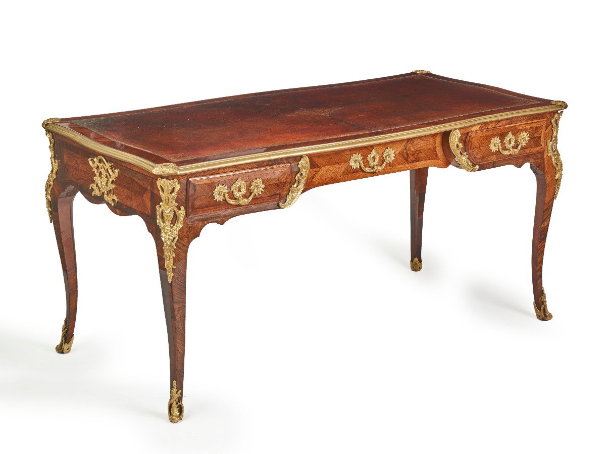 Louis XV Curved Flat Desk