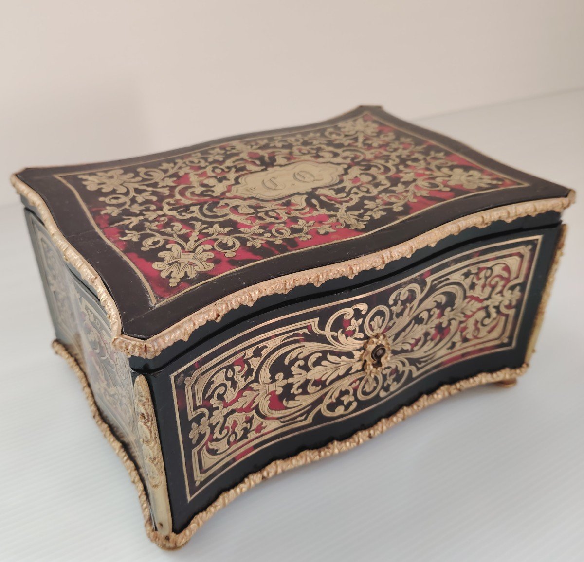 Napoleon III Period Marquetry Ball Box-photo-2