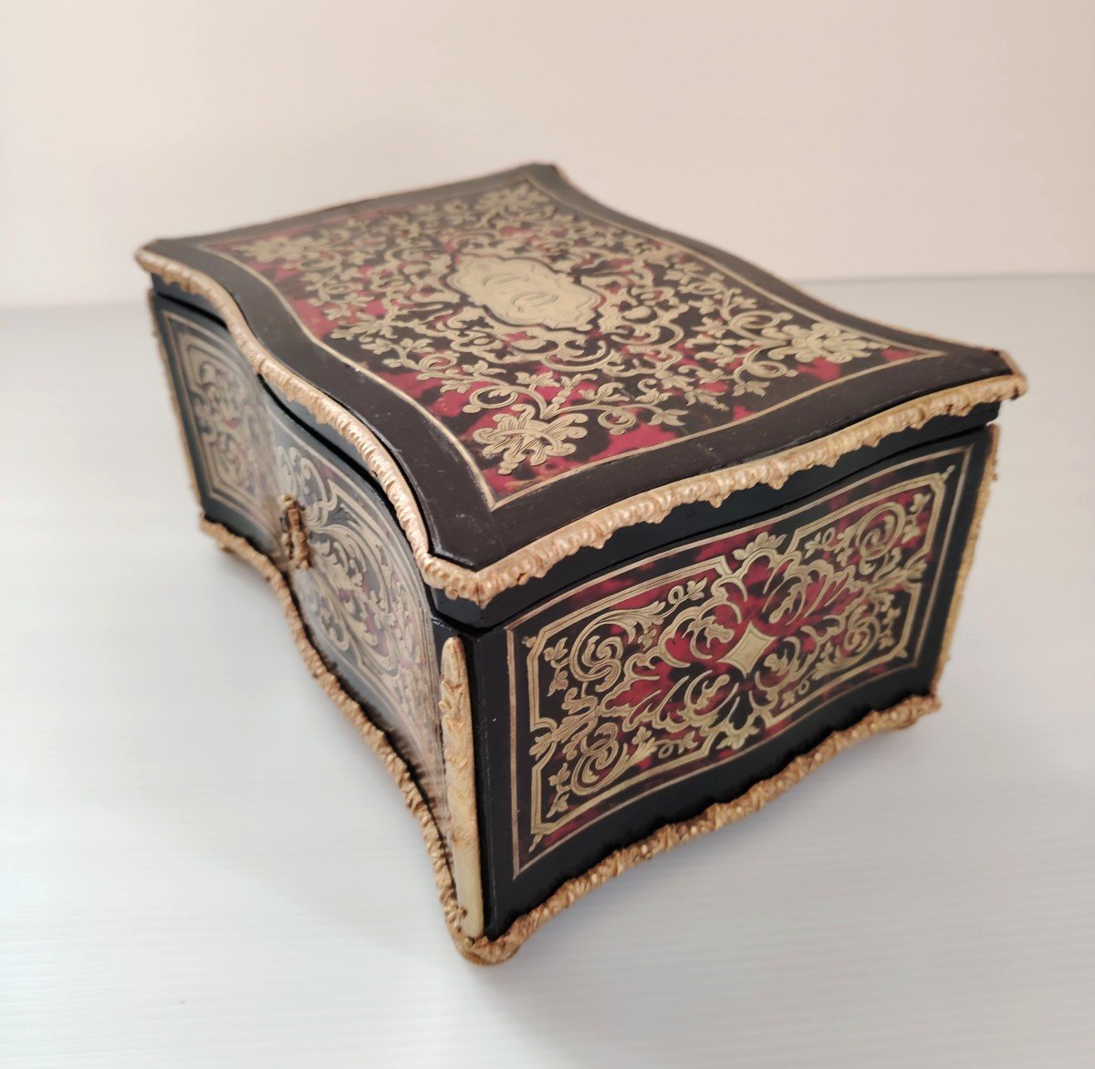 Napoleon III Period Marquetry Ball Box-photo-3