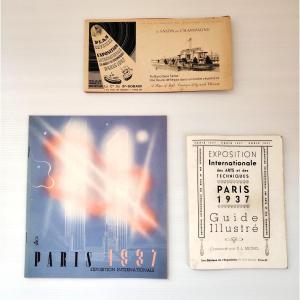 Lot Of Documents From The 1937 Paris International Exhibition