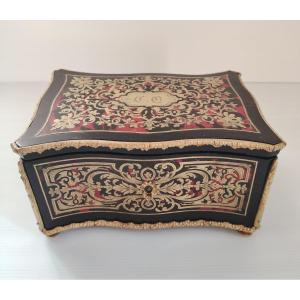 Napoleon III Period Marquetry Ball Box