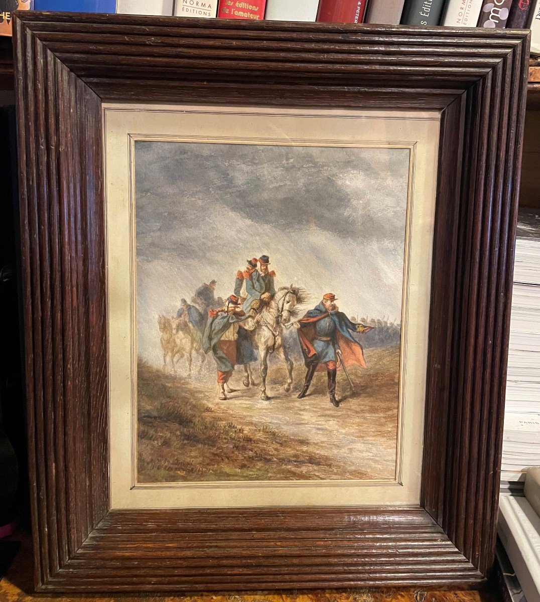 Jean-paul Laurens 1838-1921 Military Watercolor