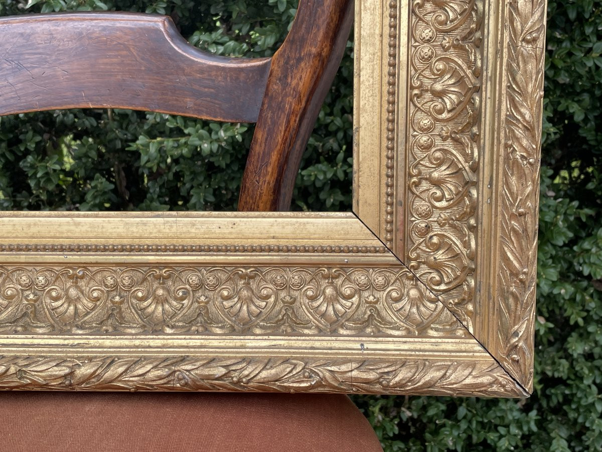 Gilded Wooden Frame - 19th Century-photo-2