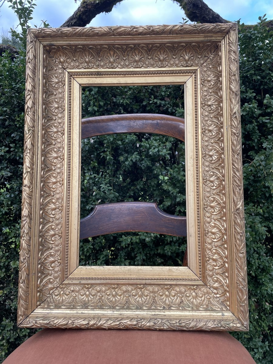 Gilded Wooden Frame - 19th Century-photo-3