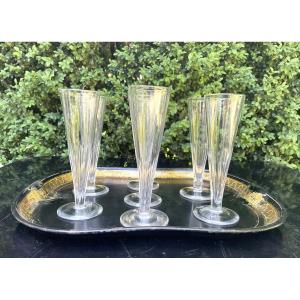 Champenoise Flutes - Crystal - 19th Century