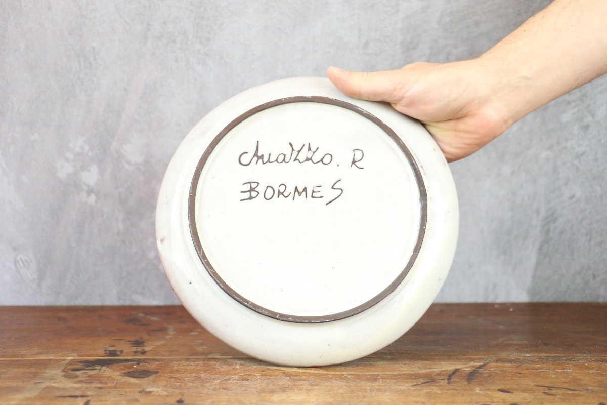 Robert Chiazzo Ceramic Plates From Bormes 1960s-photo-3