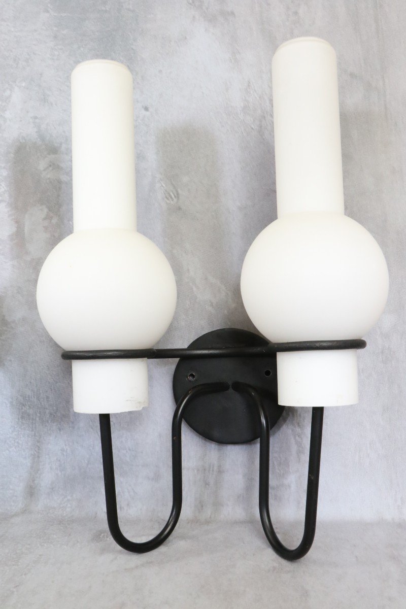 Series Of 3 Double Sconces By Raak - Lucifer - 1960-1970 - Space Age-photo-8