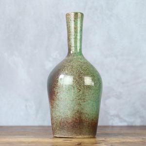 Robert Chiazzo Vase Vert Céramique De Bormes Années 60