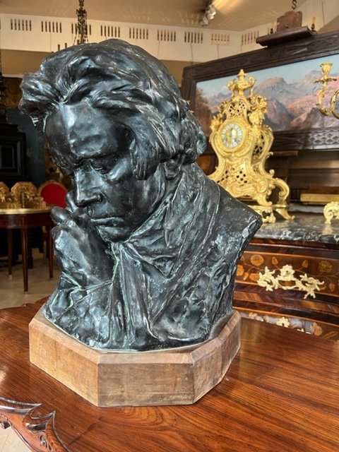 Bronze De Beethoven Fin 19 ème-photo-2